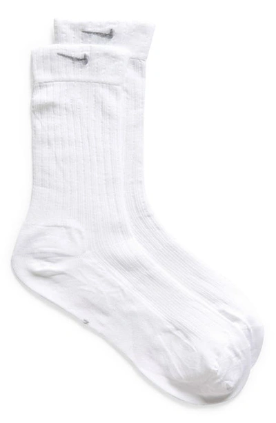 Nike Women's Sheer Crew Socks (1 Pair) In White