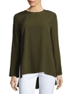 ADAM LIPPES Long-Sleeve Hi-Lo Top,0400094295597