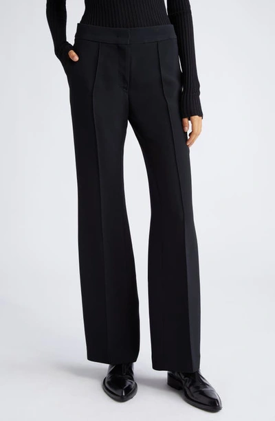 Jil Sander Viscose Blend Pants With Concealed Closure In Black