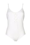 Fisico Cristina Ferrari White Lycra One-piece Swimsuit In White