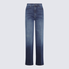 Mother Multi-pocket Jeans In Blue