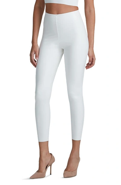 Commando 7/8 Faux Leather Control Leggings In White