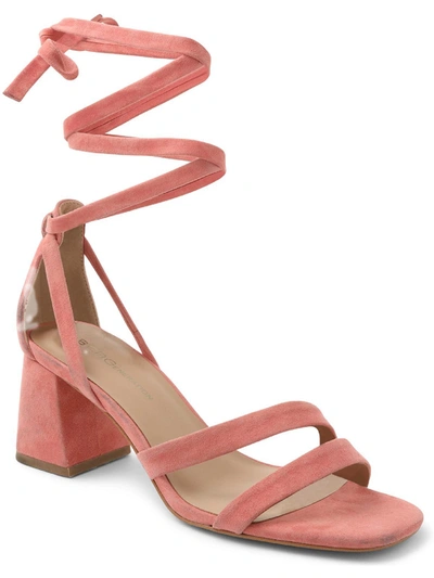 Bcbgeneration Deena Womens Leather Dressy Dress Sandals In Pink