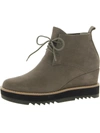 EILEEN FISHER CAPA WOMENS NUBUCK ANKLE BOOTIES