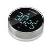 Polder Twist Digital Kitchen Timer With Extra Large Display And 100 Minute Countdown, Black In Black