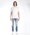 Hvman Belted Stretch Skinny Jeans In Blue