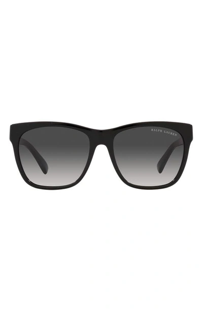 Ralph Lauren 57mm Square Sunglasses In Black
