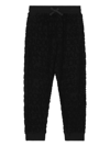 Dolce & Gabbana Monogram-jacquard Drawstring Track Pants In Black