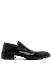 JIL SANDER POINTED-TOE LEATHER LOAFERS