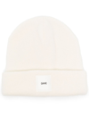 OAMC LOGO-PATCH RIBBED-KNIT BEANIE
