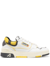 Autry Clc Panelled Leather Sneakers In White