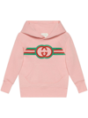 GUCCI INTERLOCKING G EMBROIDERED HOODIE