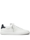 TORY BURCH DOUBLE T HOWELL LEATHER SNEAKERS