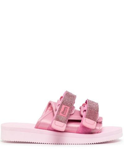 Blumarine X Suicoke Low Sandals In Pink