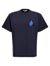 Jw Anderson Navy Blue Anchor T-shirt
