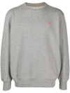 Autry Crew-neck Sweatshirt With Logo Patch In Grey