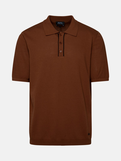 Apc Polo Jacky In Brown