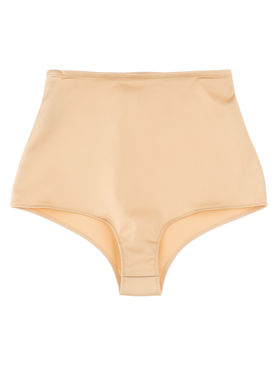 Maison Margiela Seamless Finish High Waist Briefs In Pink