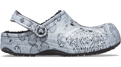 Crocs Baya Printed Lined Clog In Bandana