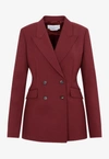 Gabriela Hearst Stephanie Cashmere And Alpaca Blend Blazer In Bordeaux