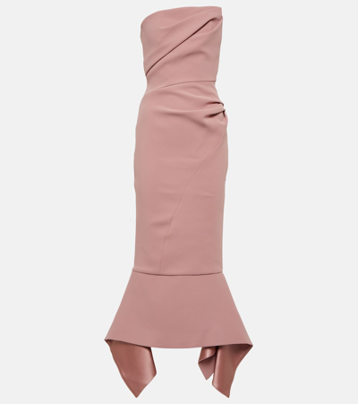 Maticevski Suffix Asymmetric Mermaid Gown In Pink