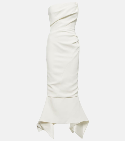 Maticevski Suffix Off-shoulder Crêpe Gown In White