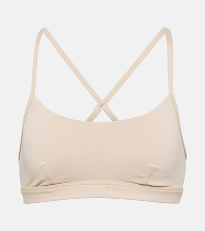 Alo Yoga Airlift Intrigue Sports Bra In Beige
