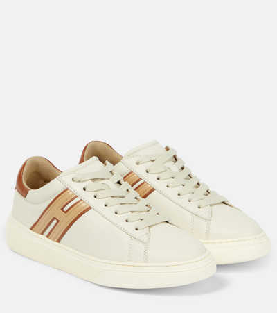 Hogan H365 Leather Sneakers In White