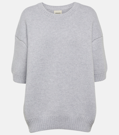 Khaite Nere Cashmere-blend Sweater In Grey