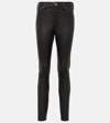 POLO RALPH LAUREN MID-RISE LEATHER SKINNY trousers
