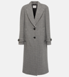Miu Miu Single-breasted Virgin Wool Coat In Grey