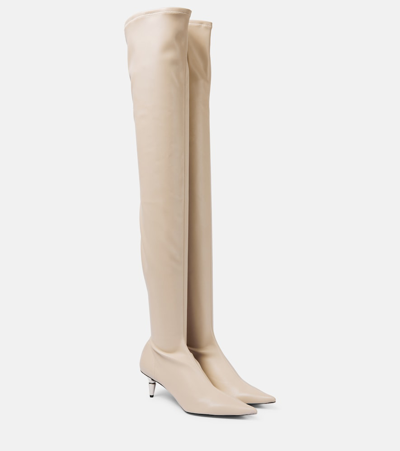 Proenza Schouler Spike Leather Over-the-knee Boots In Neutrals