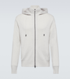 Herno Cashmere Zip-up Sweater In White
