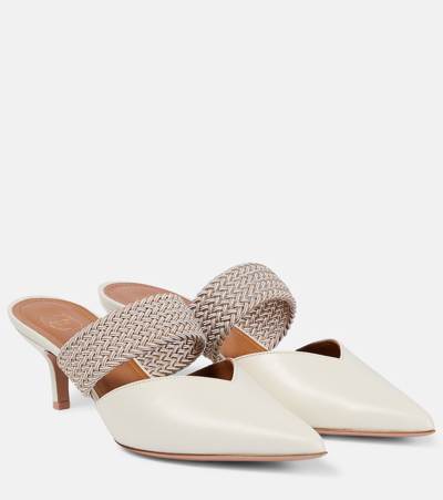 Malone Souliers Maisie 45 Leather Mules In Cream