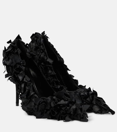 Balenciaga Marie-antoinette Satin Pumps In Black