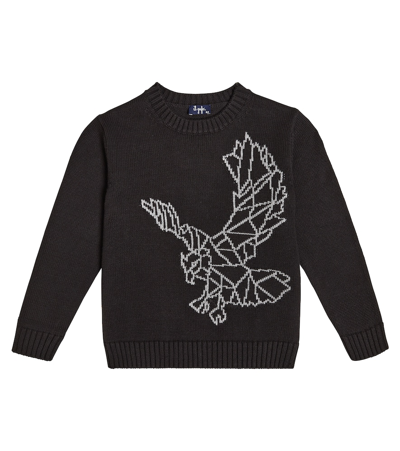 Il Gufo Kids' Cotton Sweater In Black