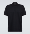 GIORGIO ARMANI COTTON-BLEND POLO SHIRT