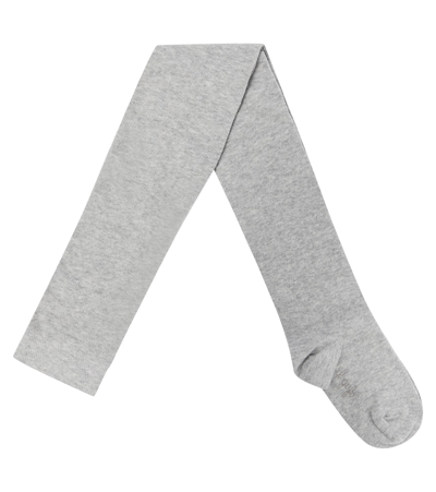 Il Gufo Kids' Cotton-blend Tights In Grey