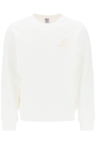 Autry Icon Crewneck Sweatshirt In White