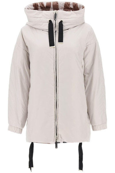 Max Mara The Cube 'greenlo' Reversible Jacket With Cameluxe Padding In Grey