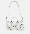 Balenciaga Nano Le City Leather Convertible Crossbody Bag In White