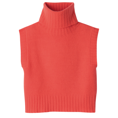 Longchamp Sleeveless Sweater Fall-winter 2023 Collection In Orange