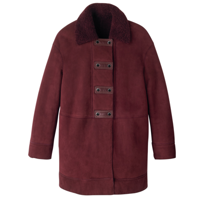 Longchamp Coat Fall-winter 2023 Collection In Plum