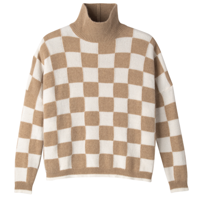 Longchamp Sweater Fall-winter 2023 Collection In Camel/ivory