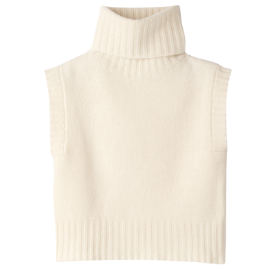 Longchamp Sleeveless Sweater Fall-winter 2023 Collection In Ivory