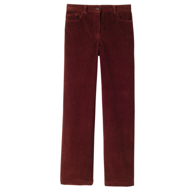 Longchamp Trousers Fall-winter 2023 Collection In Mahogany