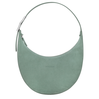 Longchamp Hobo Bag M Roseau Essential In Green-gray