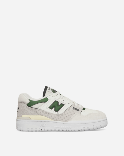 New Balance Wmns 550 Trainers Sea Salt / Green In White