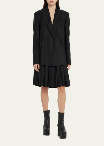 Peter Do Pleated Belted Skirt In Black