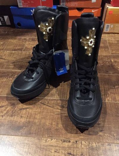 Pre-owned Adidas X Jeremy Scott Adidas Js Cross Combat Boots